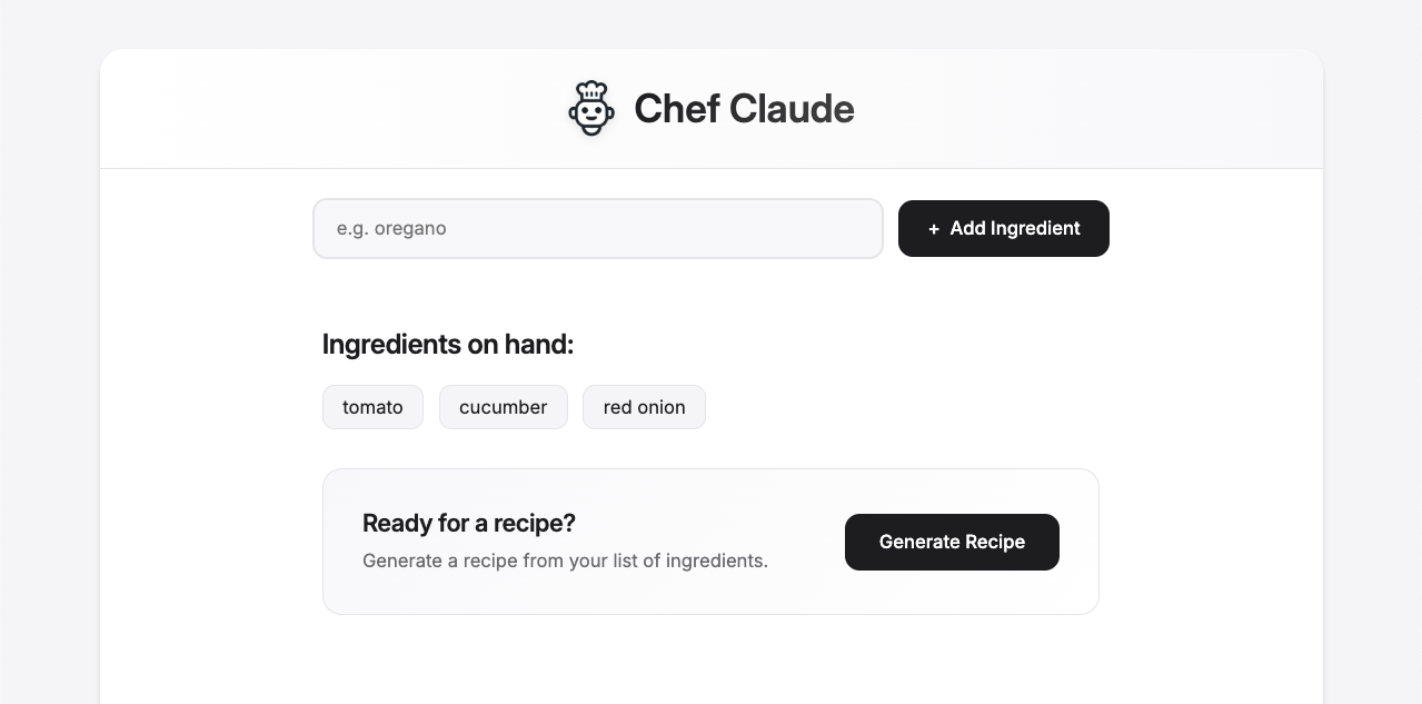 Chef Claude - AI Recipe Generator